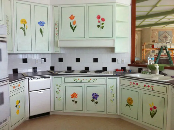 Cucina decorata Villa a Miami